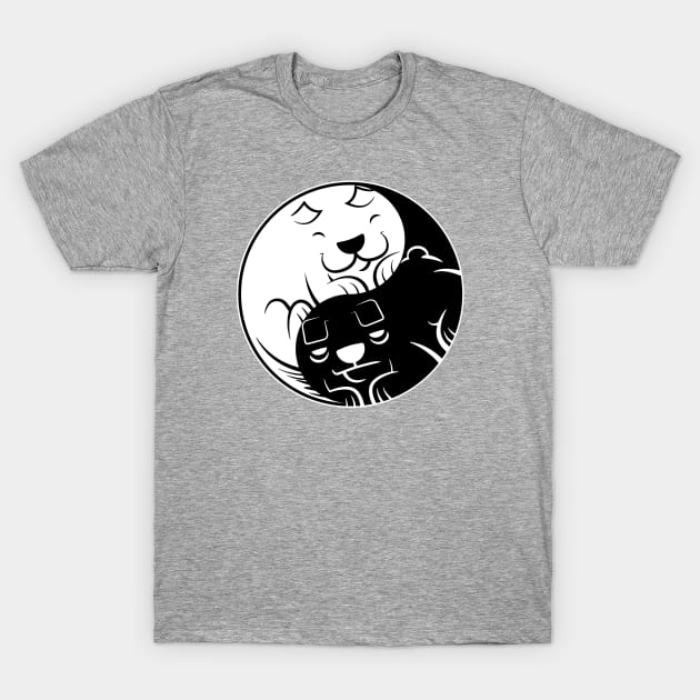 Yin Yang Dogs T-Shirt by DCLawrenceUK